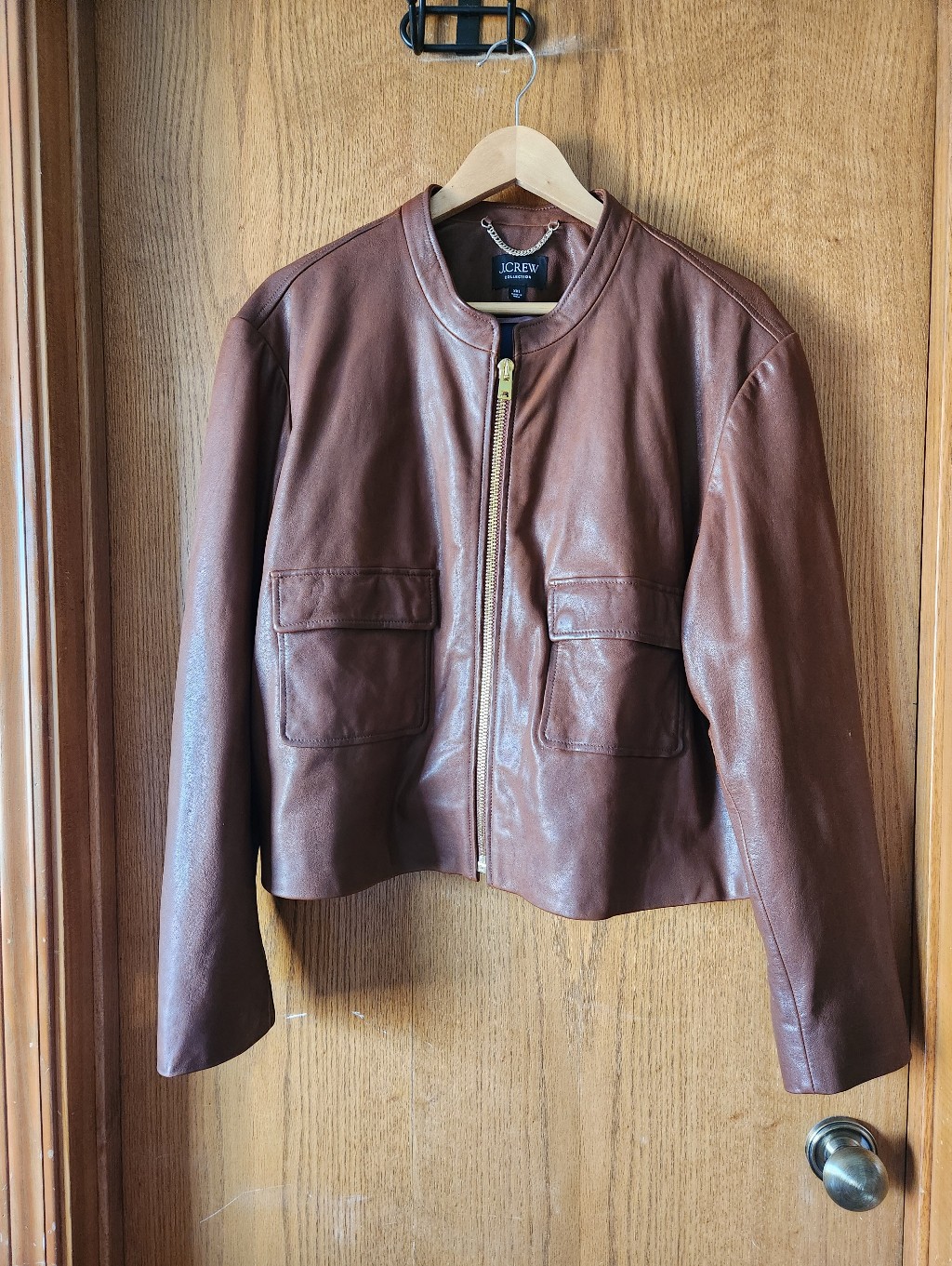 J.Crew Leather Bomber Jacket